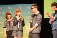 左からあいにゃん、ひなんちゅ、はまやねん、田中シングル。