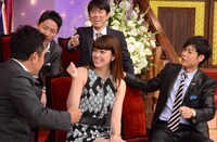 「人生が変わる1分間の深イイ話×しゃべくり007 春のモテ男＆モテ女 合体SP」収録中の様子。	(c)日本テレビ