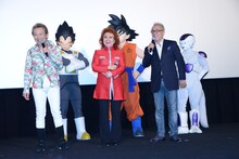 左から堀川りょう、野沢雅子、中尾隆聖。