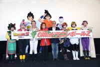 「ドラゴンボールZ 復活の『F』」舞台挨拶の様子。