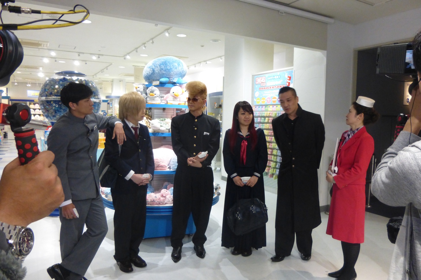 「深夜喫茶スジガネーゼ ～港区立筋金台高校 大人の修学旅行！鎌倉編～」収録時の様子。