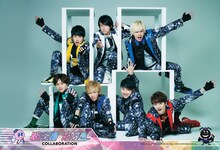 「超特急コラボルーム」利用者特典のポストカードのビジュアル。