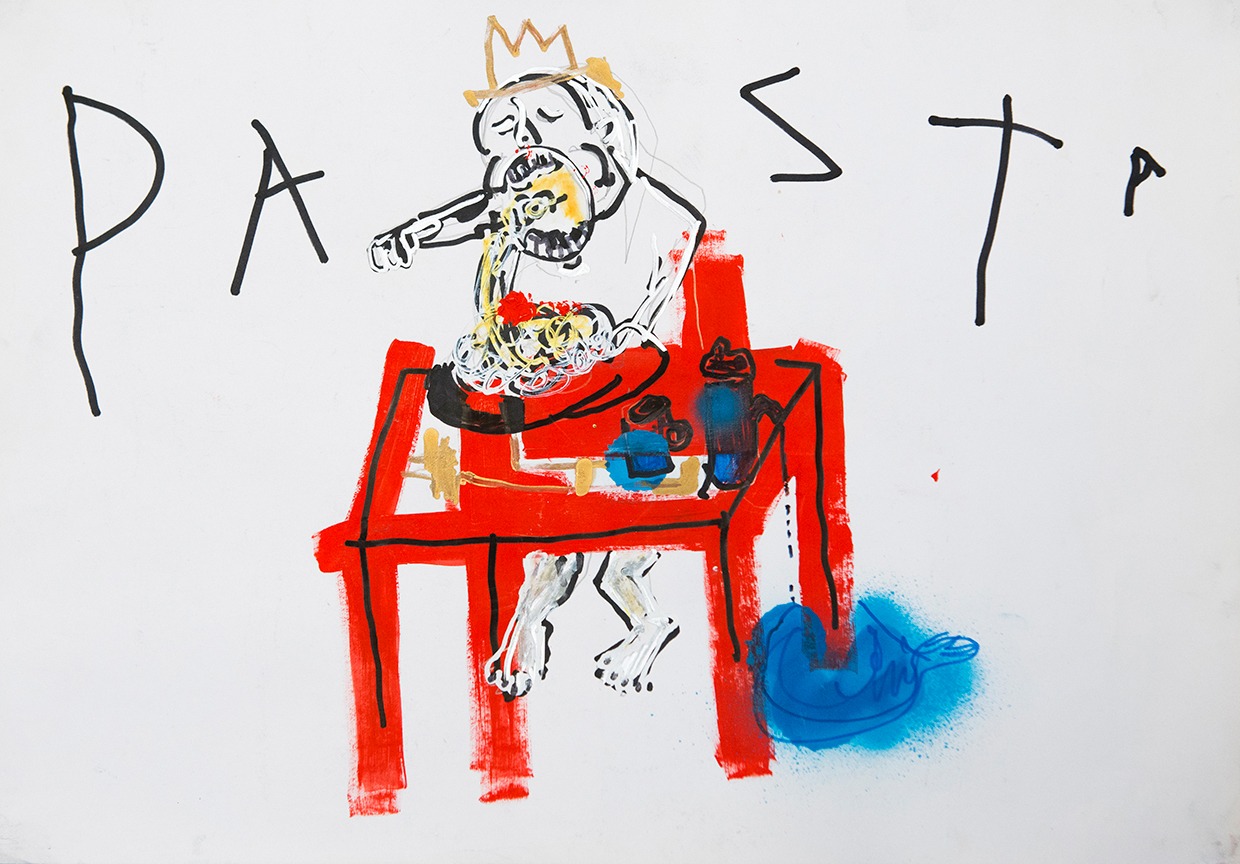 Akinobu Aokiの作品「Pasta」。