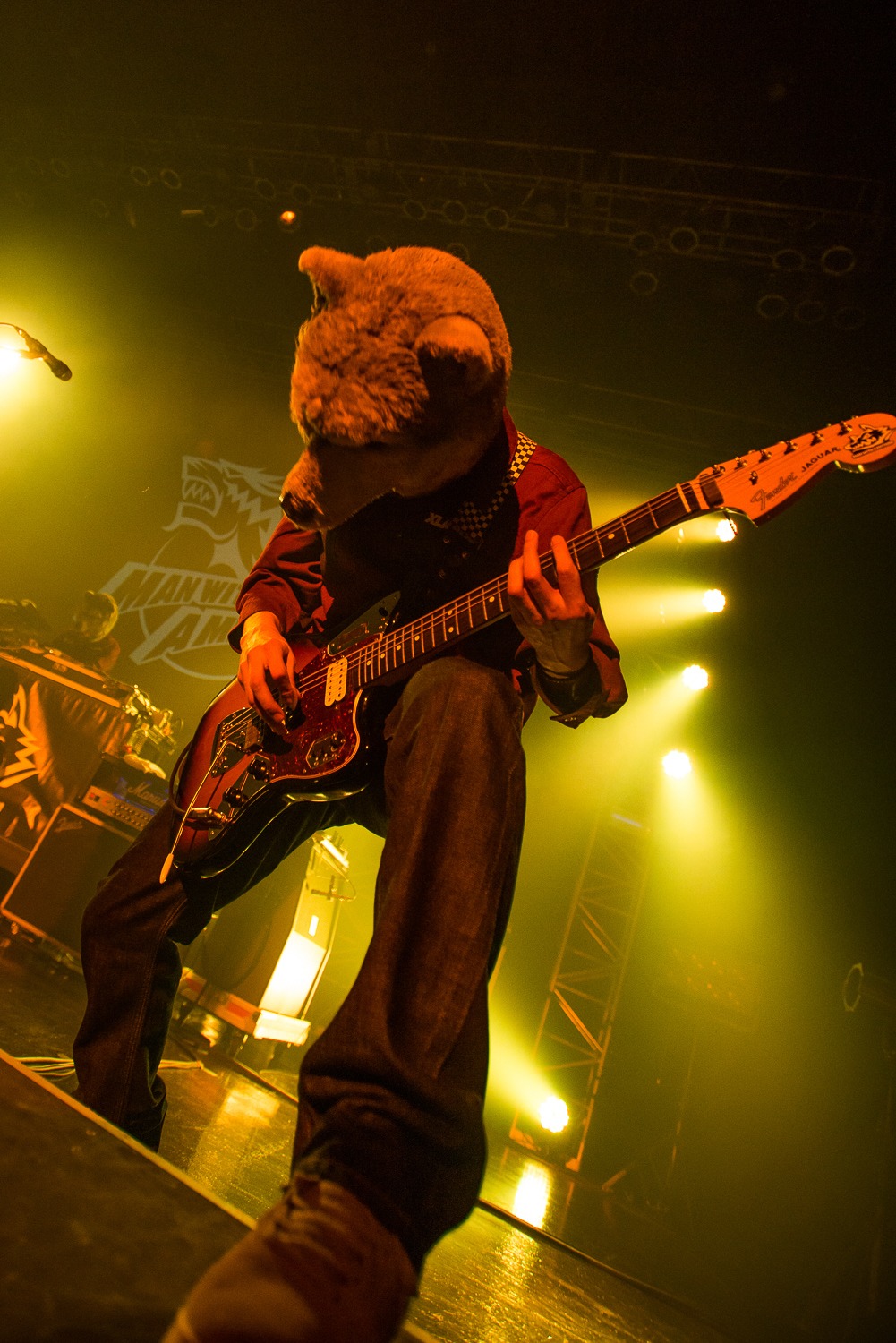 MAN WITH A MISSIONのJean-Ken Johnny（G, Vo, Rap）。