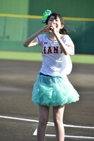 野球一家で育った誇りを胸に投球への意欲をアピールする緒方真優投手。