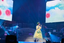 「花澤香菜 live 2015 "Blue Avenue"」東京・日本武道館公演の様子。