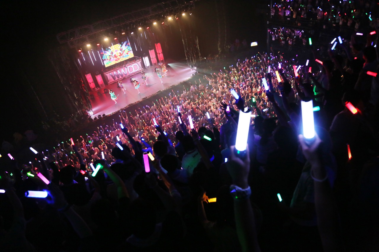 でんぱ組.inc「WWD 大冒険 TOUR 2015 ～この世界はまだ知らないことばかり～」ファイナル公演の様子。