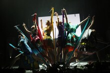 でんぱ組.inc「WWD 大冒険 TOUR 2015 ～この世界はまだ知らないことばかり～」ファイナル公演の様子。