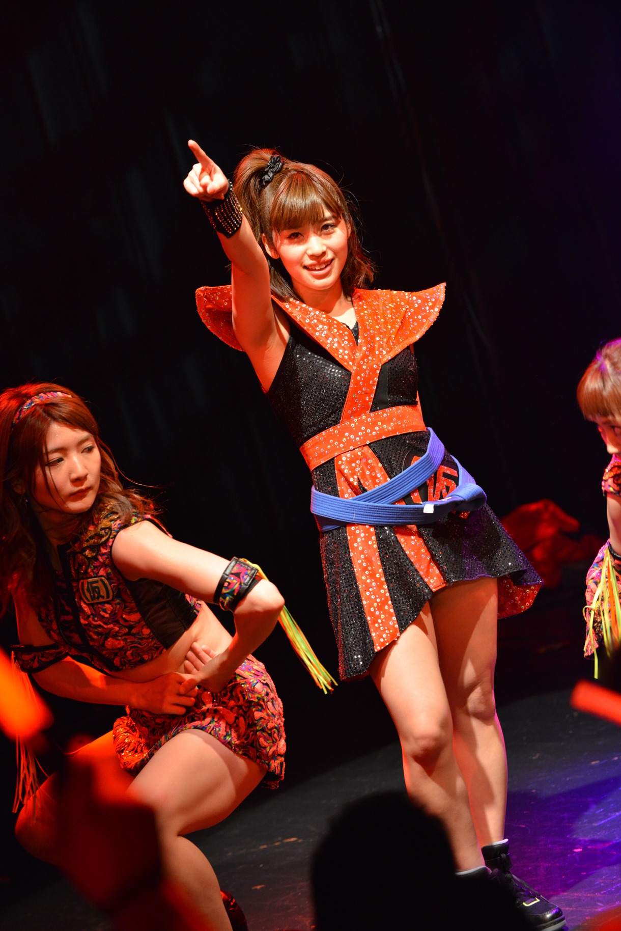 「サムライドル ～武士女道のうえより～」披露の様子。