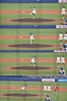 Nao☆投手の投球フォーム。