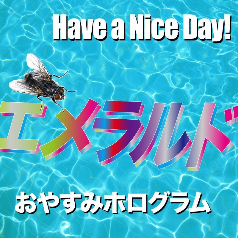 2015年5月にリリースされたおやすみホログラム×Have a Nice Day!「エメラルド」のジャケット。