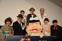 「天才バカヴォン～蘇るフランダースの犬～」完成披露舞台挨拶の様子。(c)天才バカヴォン製作委員会