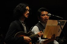 左から大橋トリオ、田中佑司。