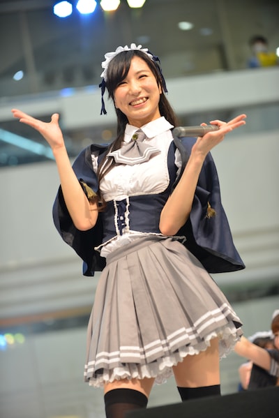 南千紗登（アイドルカレッジ）。写真はシングル「＃常夏女子希望!!!」の発売記念イベント出演時の様子。