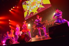 「妄想キャリブレーション LIVE2015春 妄想ファンタジア in 赤坂BLITZ」の様子。