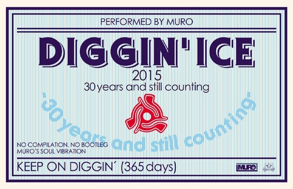 MURO「Diggin' Ice 2015 -30 years and still counting- Performed by MURO」カセットジャケット
