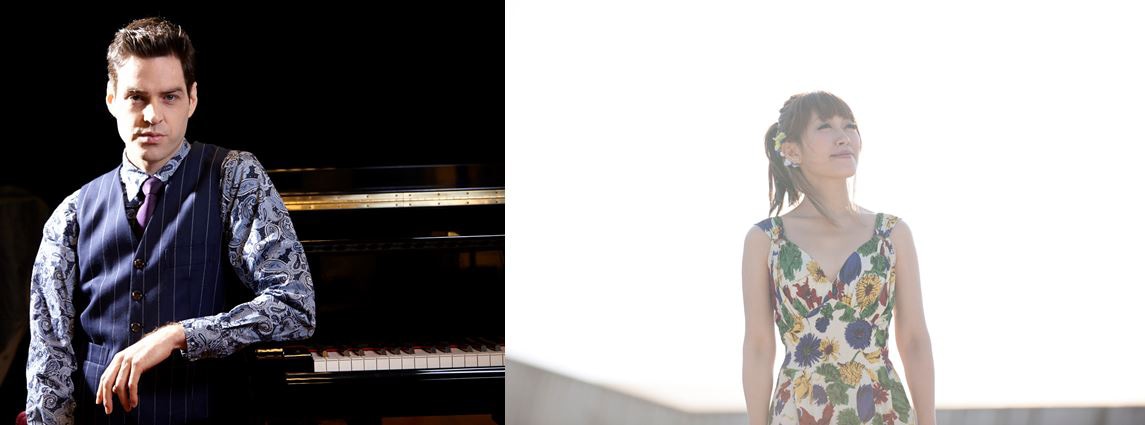 左からジェイコブ・コーラー、坂本美雨。