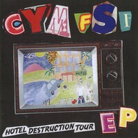 FOLK SHOCK FUCKERS×CHECK YOUR MOM「HOTEL DESTRUCTION TOUR EP」ジャケット