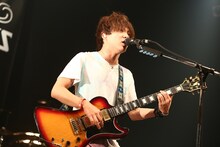 グッドモーニングアメリカの金廣真悟（Vo, G）。（撮影：山本倫子）