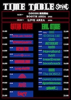 「SATANIC CARNIVAL'15 presented by PIZZA OF DEATH RECORDS」タイムテーブル