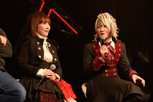 トークセッションでのangela。（撮影：釘野孝宏）