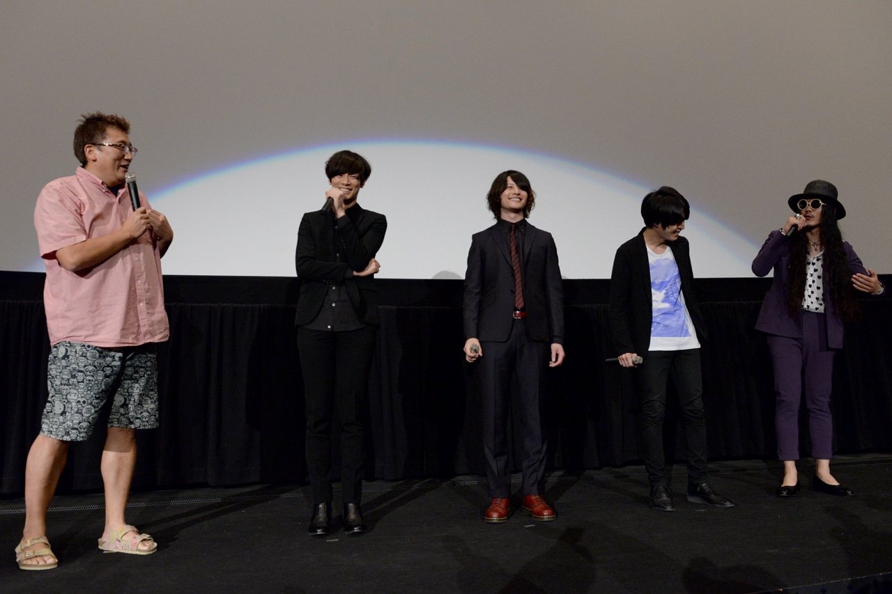 映画「明烏 あけがらす」トークショーの様子。