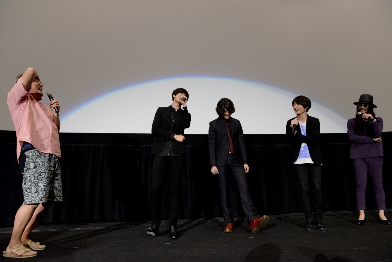 映画「明烏 あけがらす」トークショーの様子。