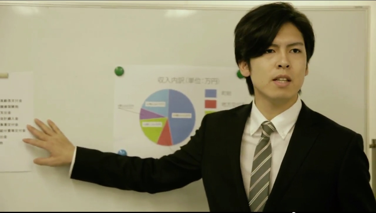 木村竜蔵「落蕾～ラクライ～」のミュージックビデオに出演する木村隆三。