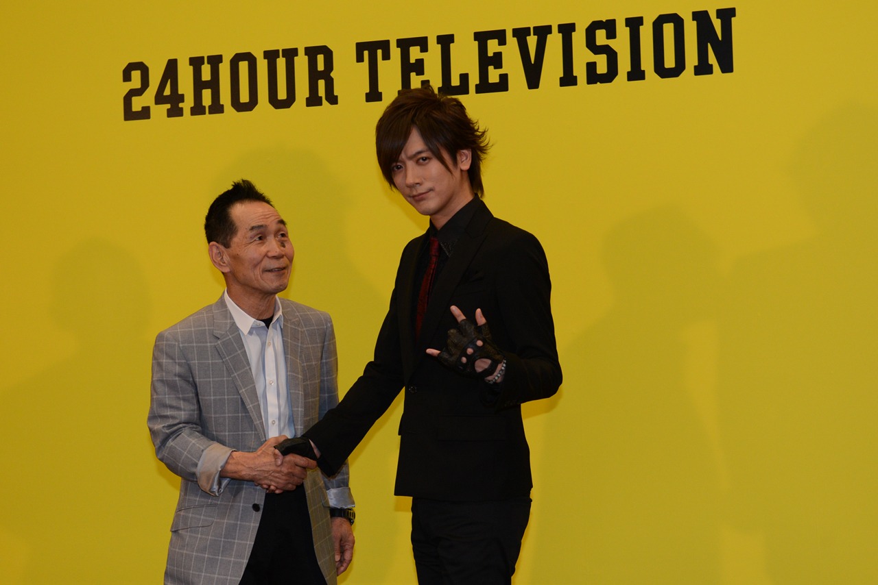 DAIGOと坂本雄次トレーナー。