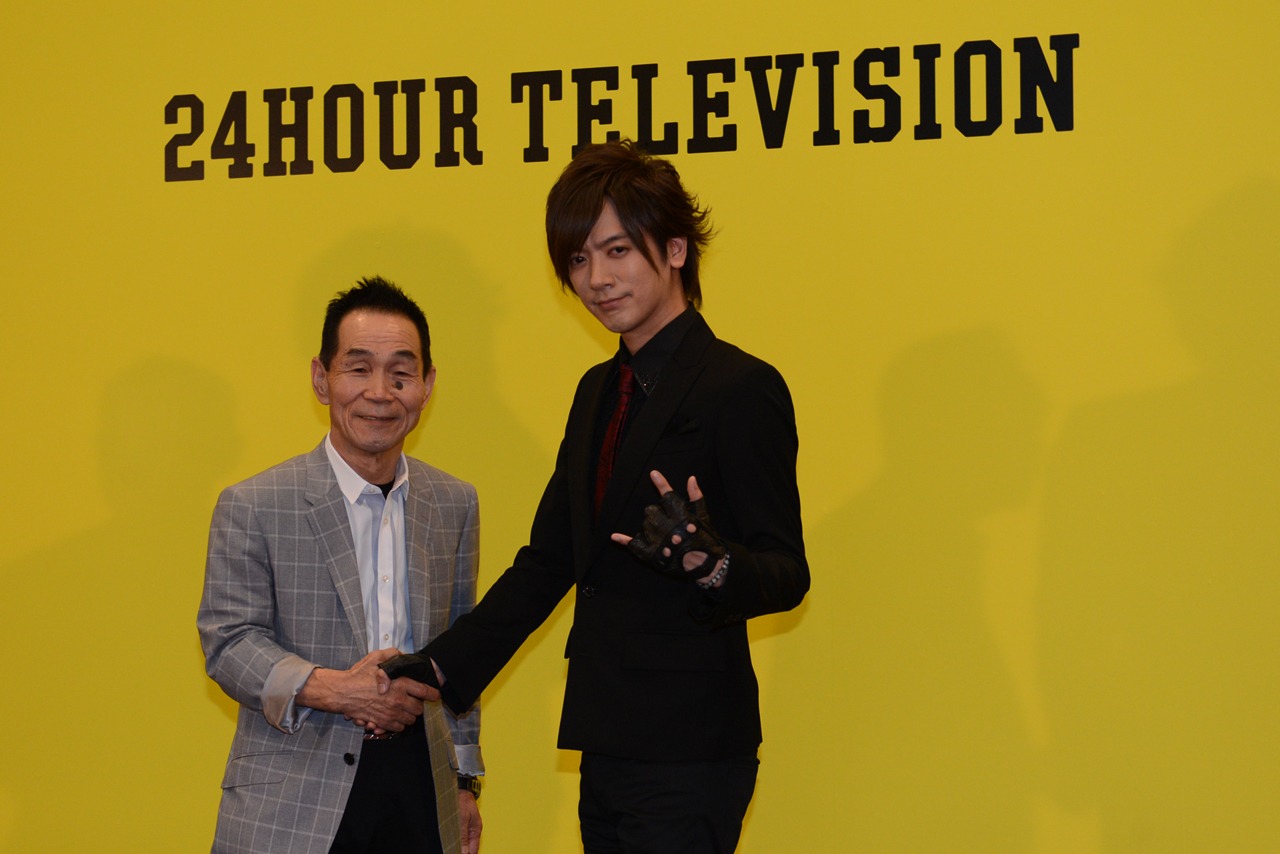 DAIGOと坂本雄次トレーナー。