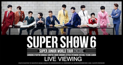 「SUPER JUNIOR WORLD TOUR "SUPER SHOW 6 ENCORE" ライブ・ビューイング」ビジュアル
