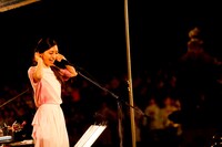 坂本真綾「20th Anniversary Special Live Open Air Museum 2015」の様子。（Photo by MAKOTO HADA）