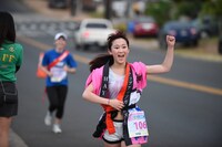 1区を激走する古川小夏。