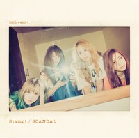 7月22日にリリースされたSCANDAL「Stamp!」初回限定盤Bジャケット。