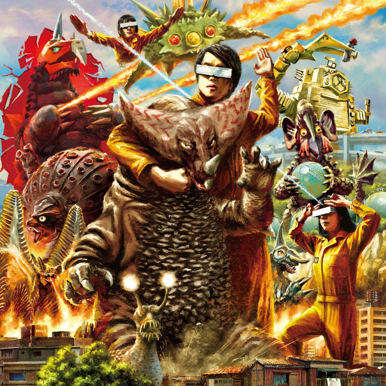 POLYSICS「HEN 愛 LET'S GO! 2 ～ウルトラ怪獣総進撃～」ジャケット