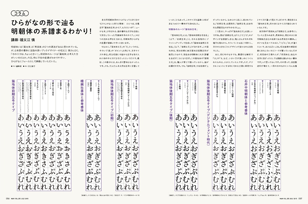 雑誌「月刊MdN」2015年7月号より。