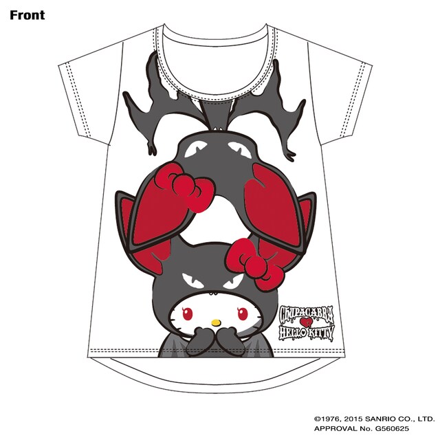 「CHUPACABRA × HELLO KITTY Collaboration T-SHIRTS」前面デザイン