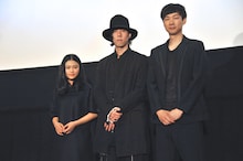 左から杉咲花、野田洋次郎、松永大司監督。