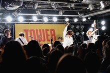 GOOD ON THE REEL「七曜になれなかった王様」リリース記念ミニライブ タワーレコード渋谷店B1F CUTUP STUDIO講演の様子。