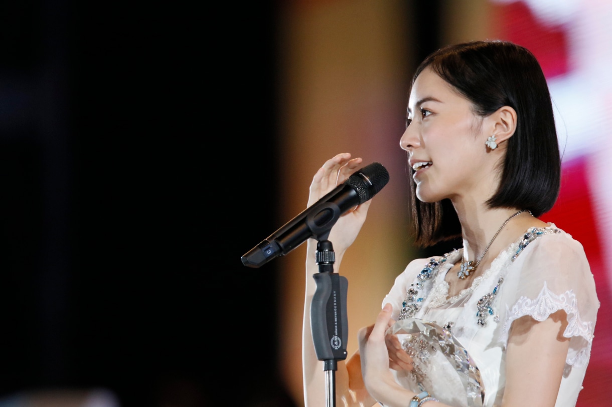 5位を獲得した松井珠理奈。 (c)AKS