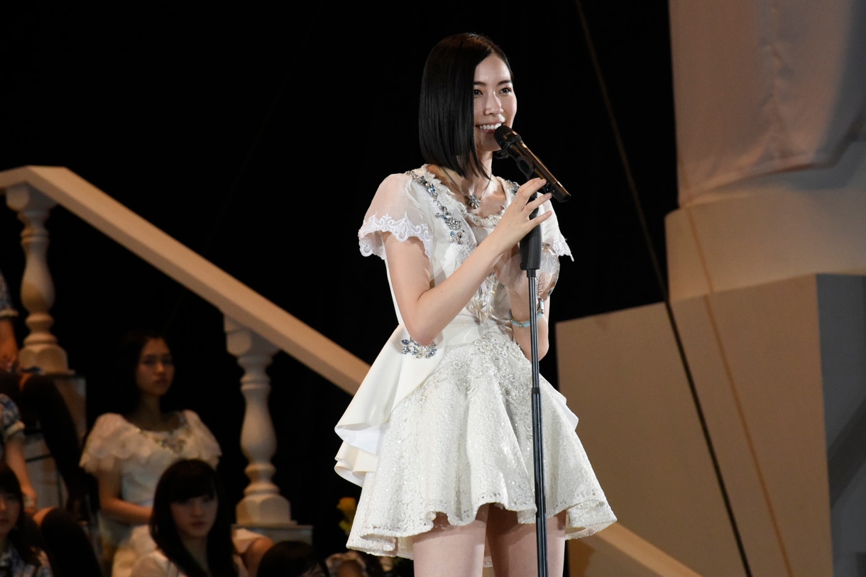 5位を獲得した松井珠理奈。 (c)AKS