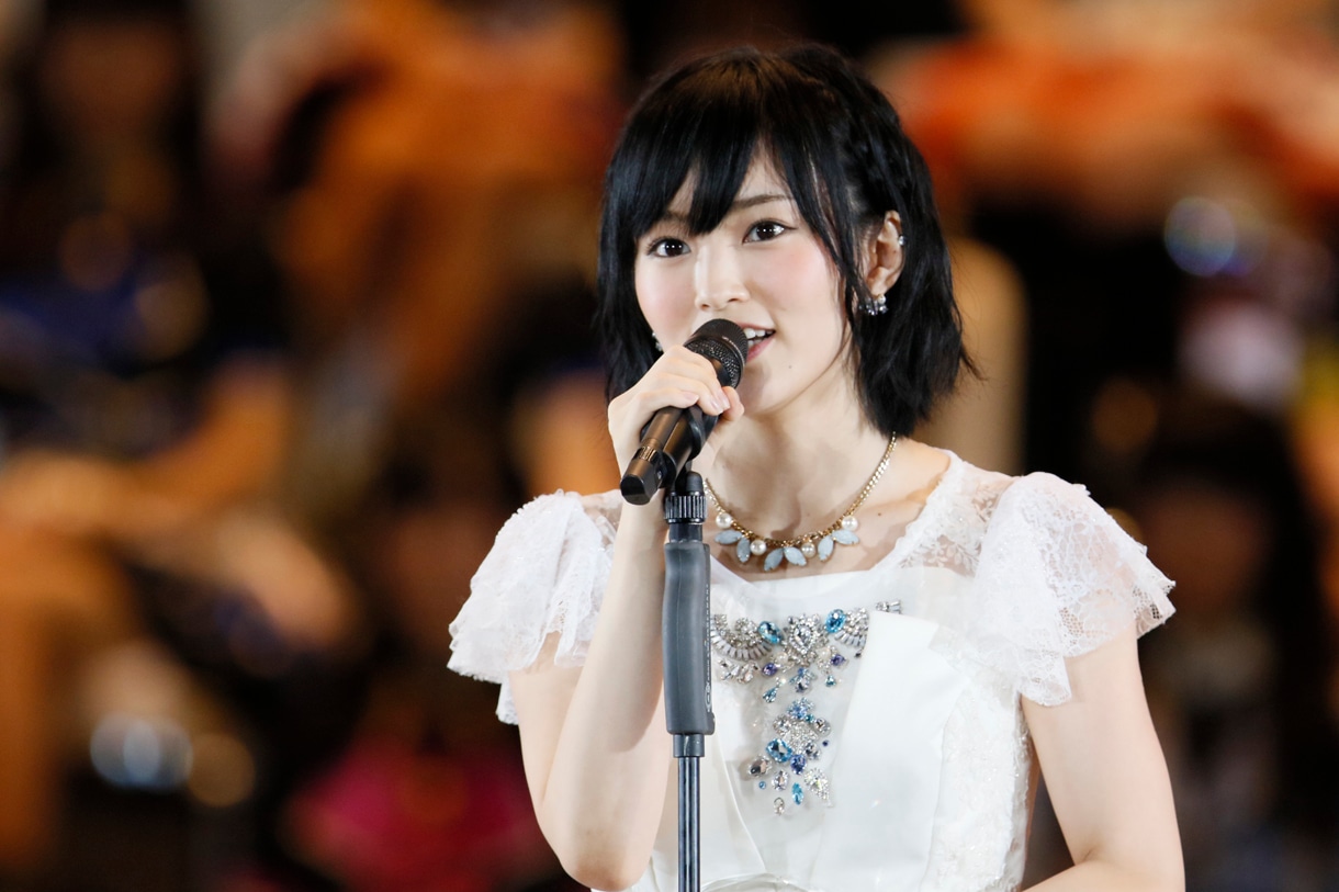 6位を獲得した山本彩。 (c)AKS