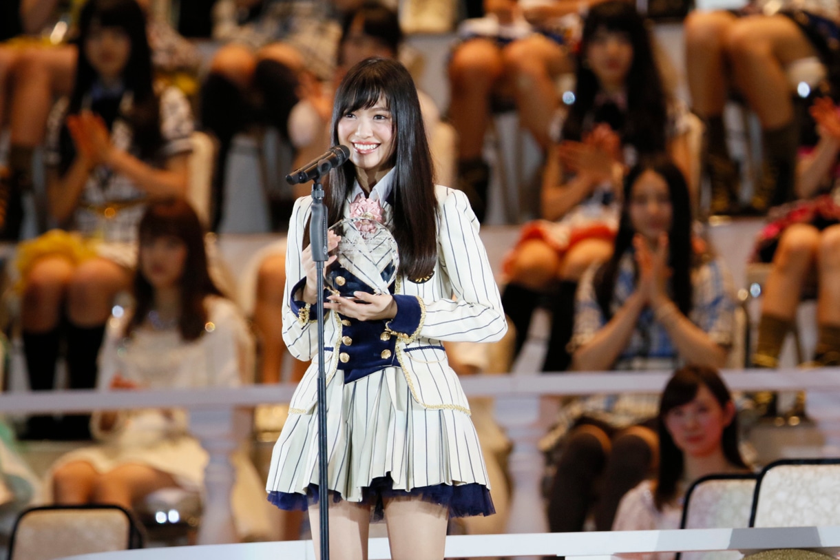 11位を獲得した北原里英。 (c)AKS
