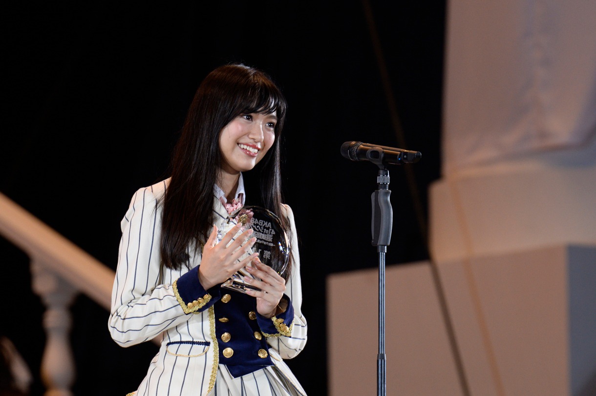 11位を獲得した北原里英。 (c)AKS