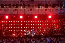 東京スカパラダイスオーケストラとOKAMOTO'Sのセッションの様子。（撮影：山本倫子）