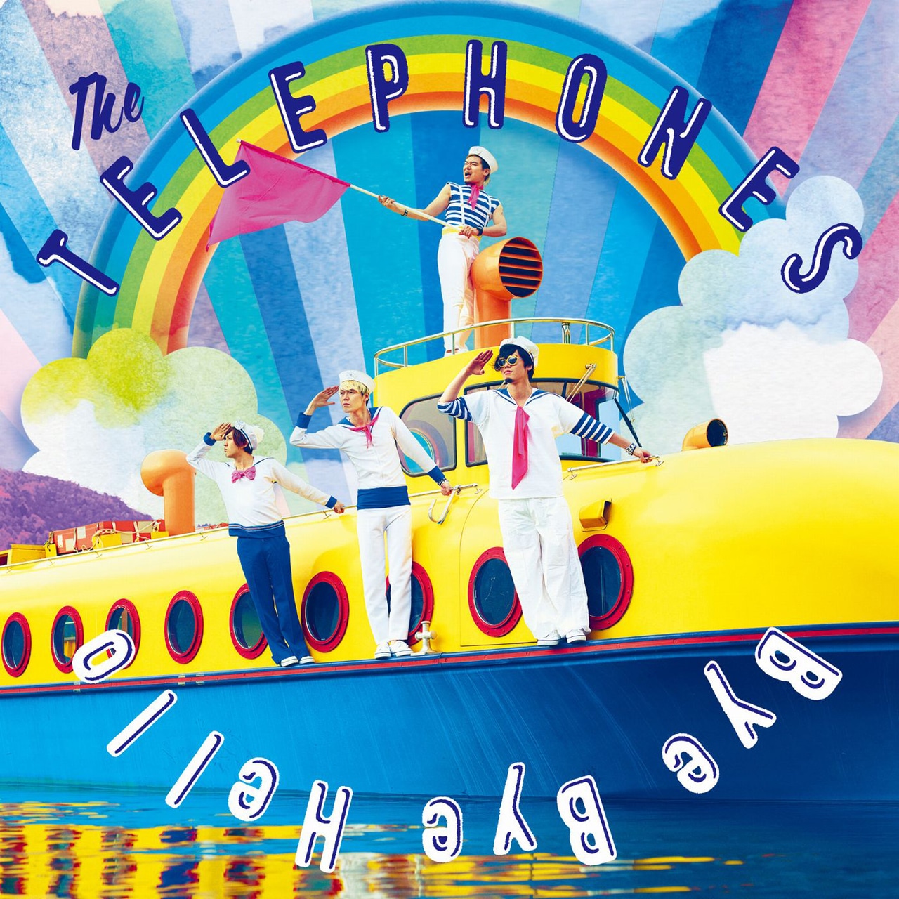 the telephones「Bye Bye Hello」ジャケット