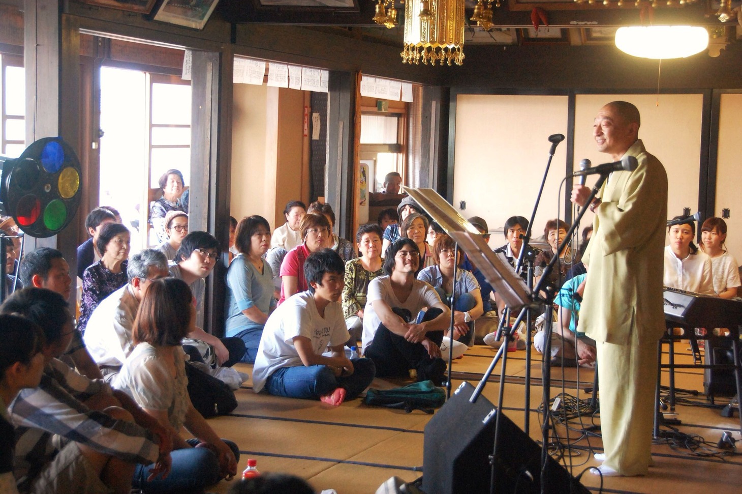 「寺フェス'14 IN 山形県朝日町若宮寺」の様子。
