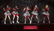 「9→10（キュート）周年記念℃-uteコンサートツアー2015春～The Future Departure～」神奈川・横浜アリーナ公演の様子。（提供：アップフロントグループ）