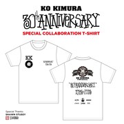 当日会場内のageHa SHOPにて限定販売される、KO KIMURAの30周年を記念したスペシャルコラボレーションTシャツ。