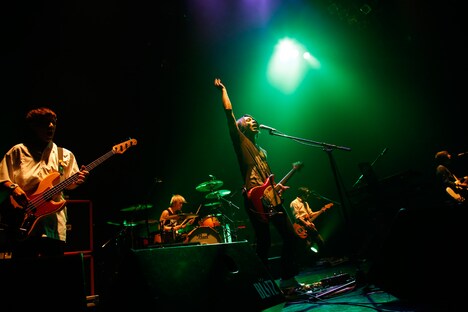 ストレイテナーとkazuhiro momo。（撮影：石川浩章）